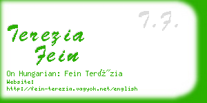 terezia fein business card